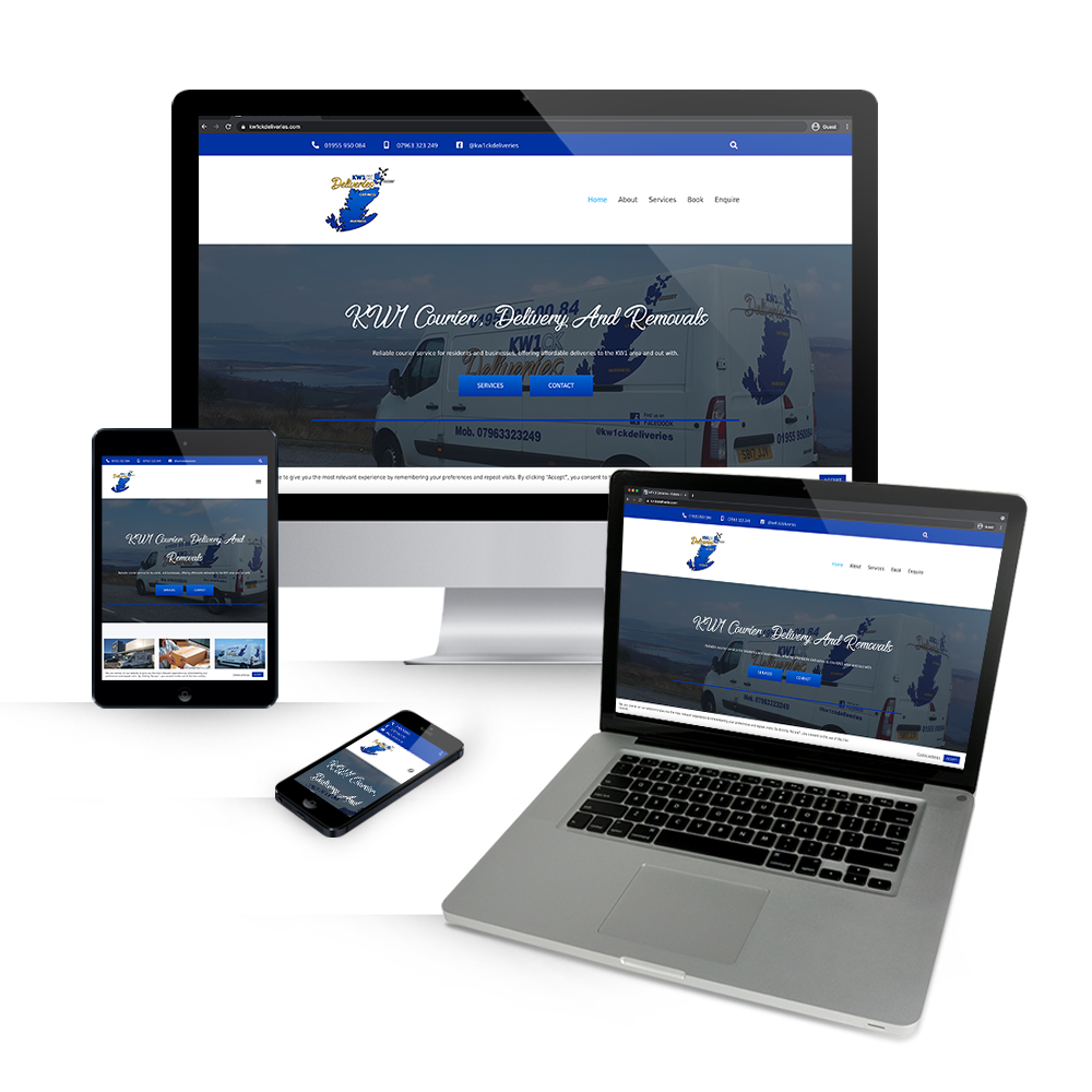 Kw1ck Deliveries Website Design Blackpool