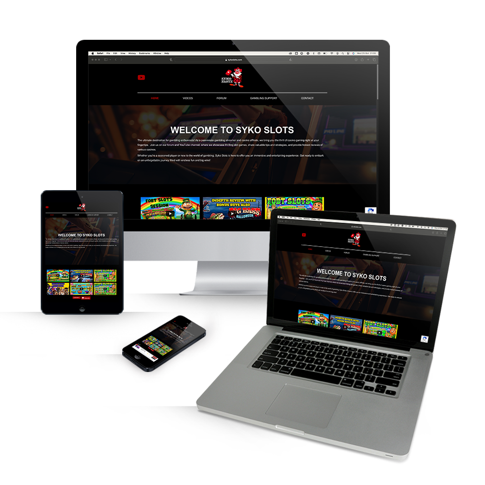 Syko Slots Website Design Blackpool